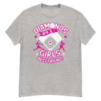 Load image into Gallery viewer, Diamonds Are A Girls Best Friend - Softball Tee
